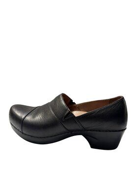 Dansko Black Leather Clogs